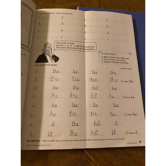 Can-Do Cursive & Cursive Success‎ Learning Without Tears Paperback Writing Book - Picture 5 of 7